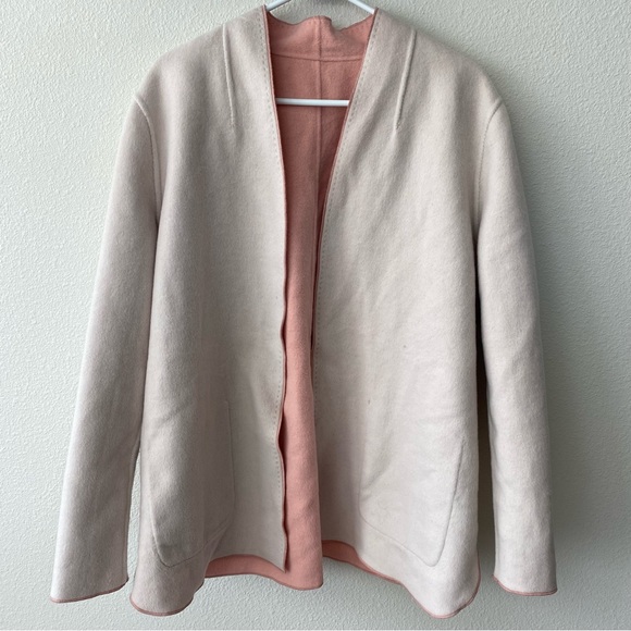 Chico's | Wool Blend Open Front Reversible Cardigan Size XL NEW - Picture 2 of 8